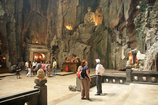 Marble Mountain and Linh Ung Pagoda Half Day from Hoi An/ Da Nang - Marble Mountain: Am Phu Cave, 100 Steps, and the Optional Lift