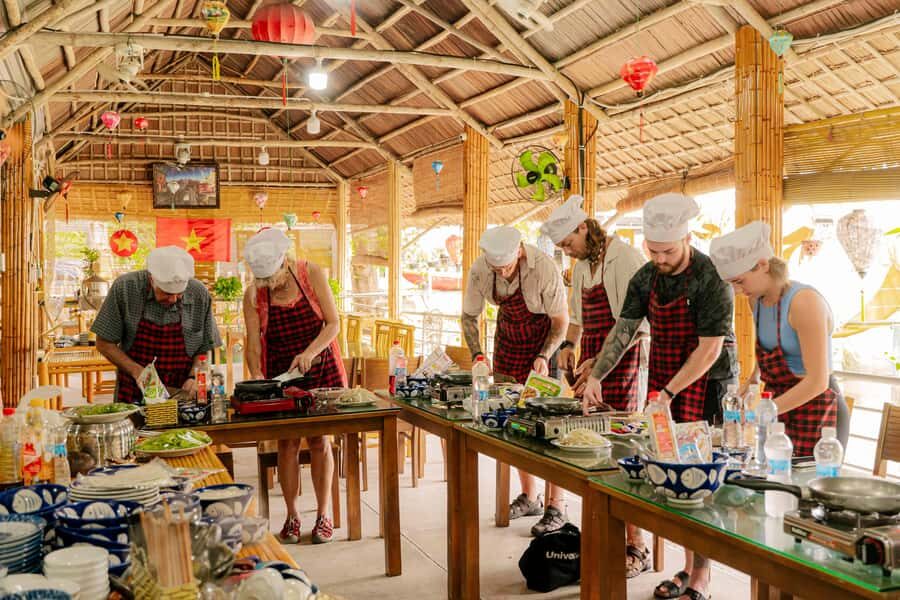 Market Tour - Cooking Class - Coconut Boat Riding - Floating through coconut palms on a bamboo basket boat (and why it feels so local)